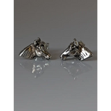 Silver Steed Horse Head Stud Earrings Earrings