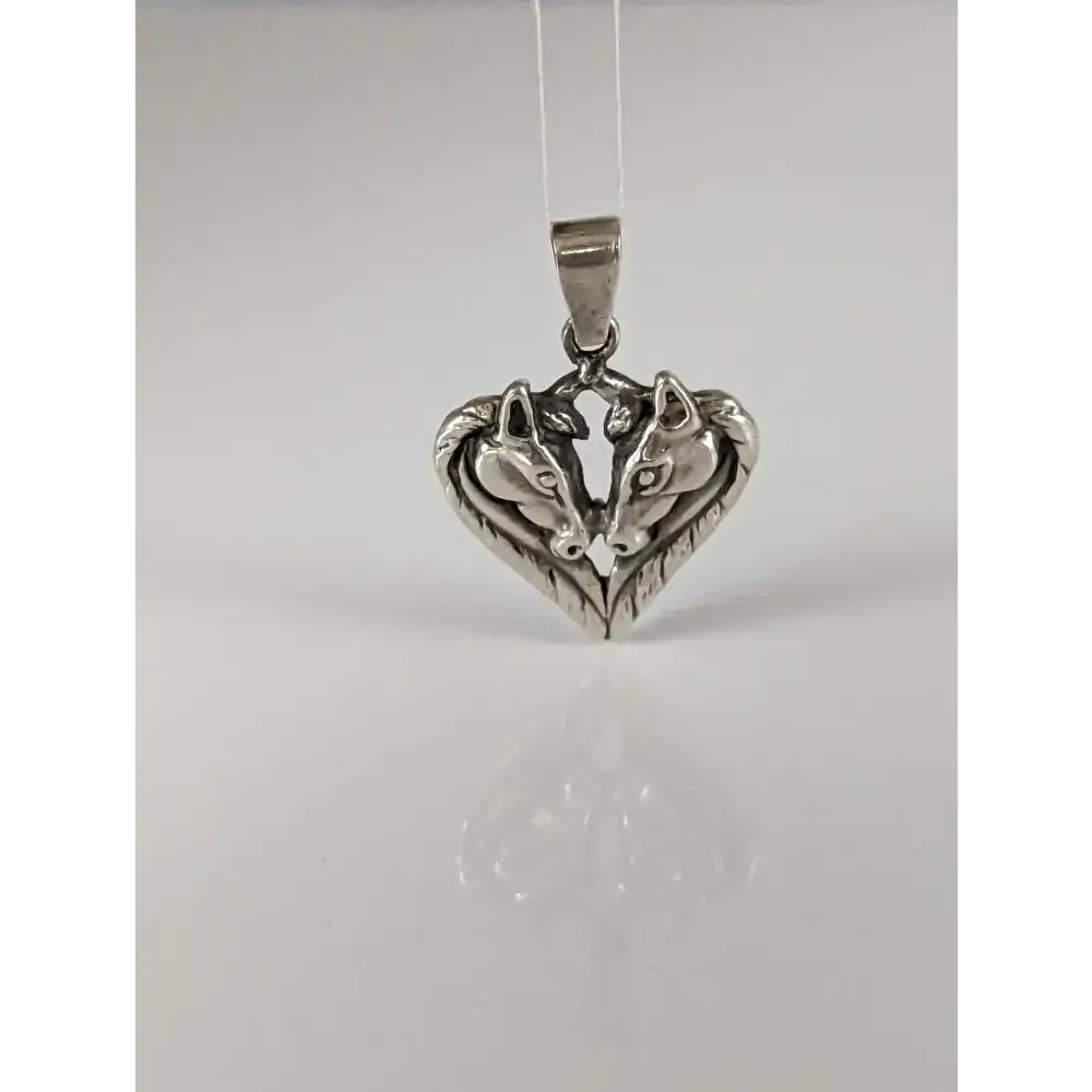 Silver Steed Horse Heart pendant pendant