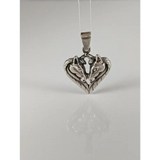Silver Steed Horse Heart pendant pendant