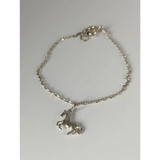 Silver Steed Horse on a Chain Delicate Bracelet Bracelets