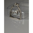 Silver Steed Horse with a Stirrup Silver Pendant Pendant