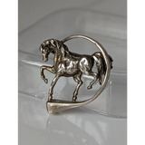 Silver Steed Horse Within Hoofnail Silver Brooch / Stock Tie Pin Brooches