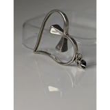 Silver Steed Horseshoe Nail, Hoof Nail Heart Silver Pendant Pendant