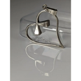 Silver Steed Horseshoe Nail, Hoof Nail Heart Silver Pendant Pendant