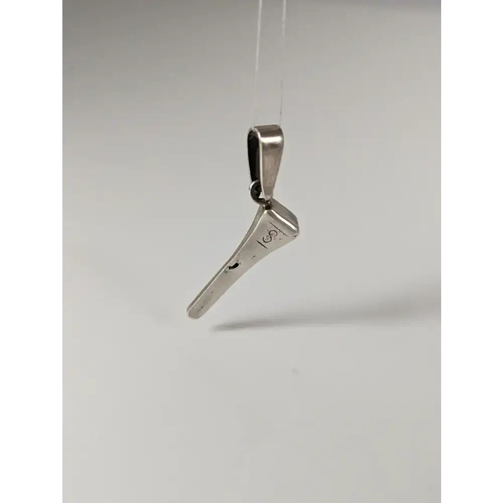 Silver Steed Horseshoe Nail Silver Pendant Pendant