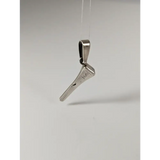 Silver Steed Horseshoe Nail Silver Pendant Pendant