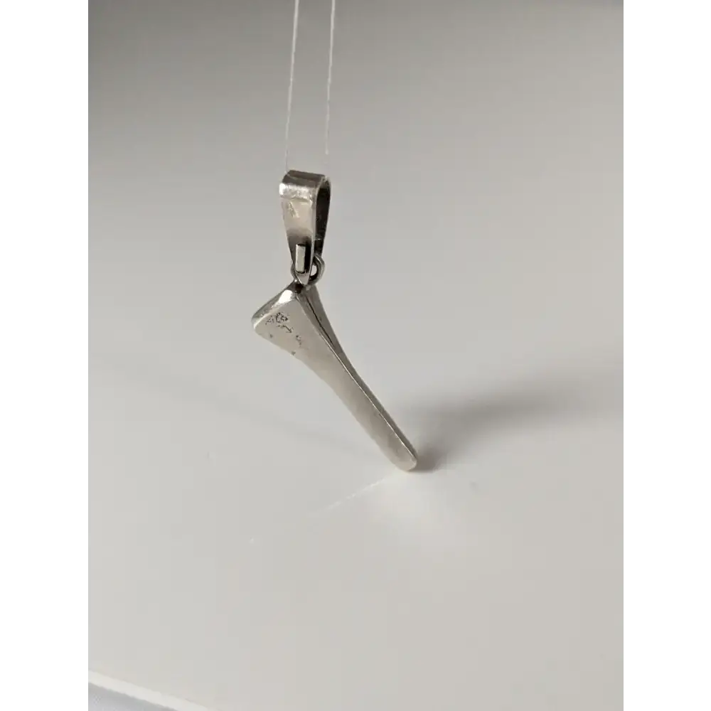Silver Steed Horseshoe Nail Silver Pendant Pendant