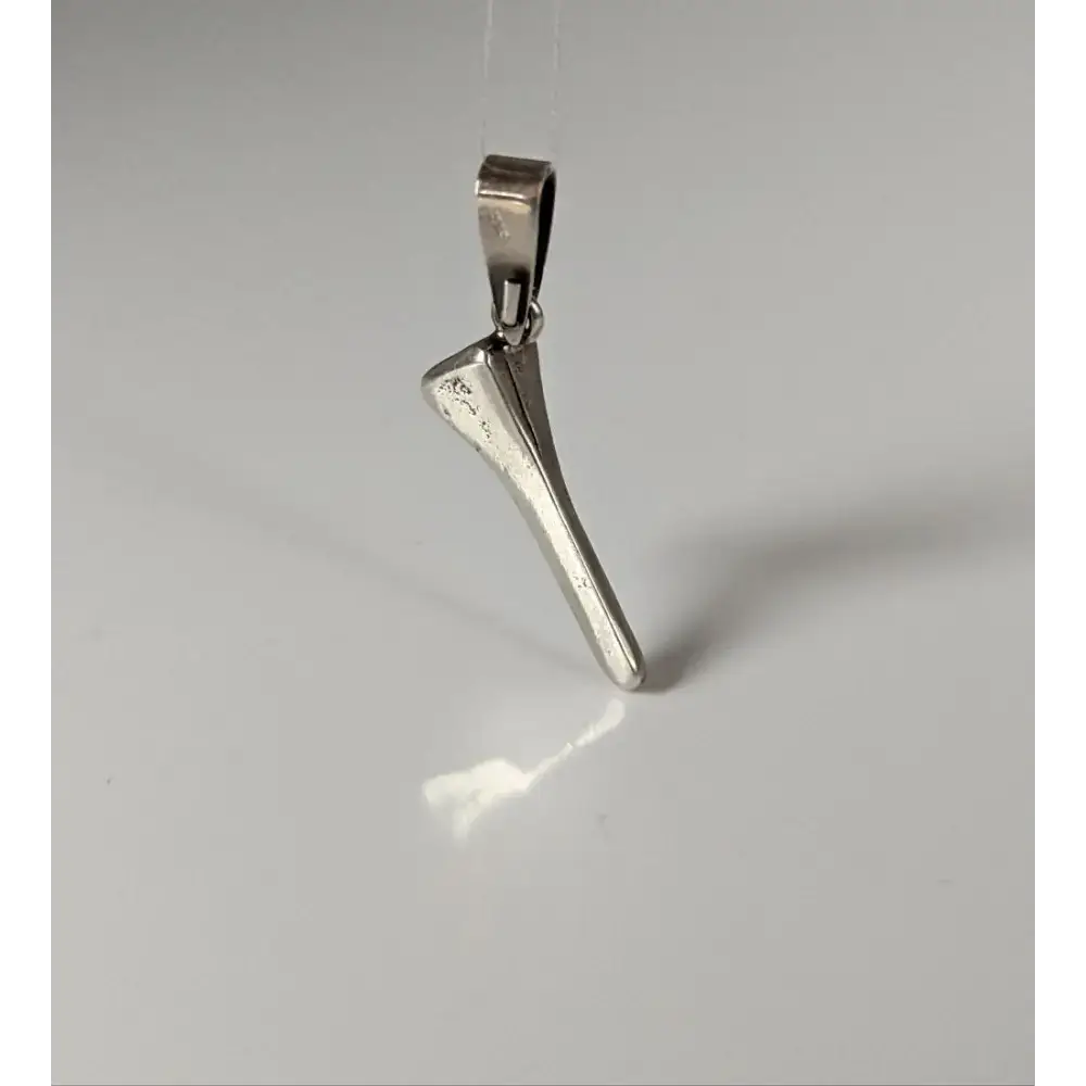 Silver Steed Horseshoe Nail Silver Pendant Pendant