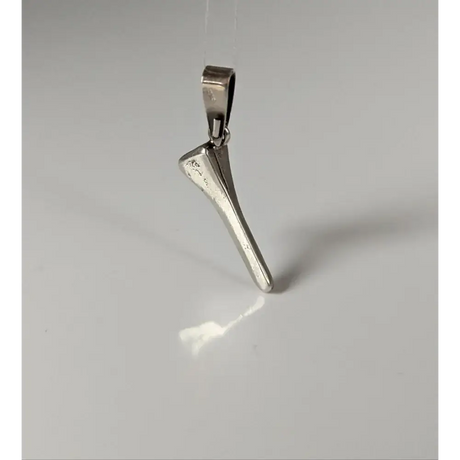 Silver Steed Horseshoe Nail Silver Pendant Pendant