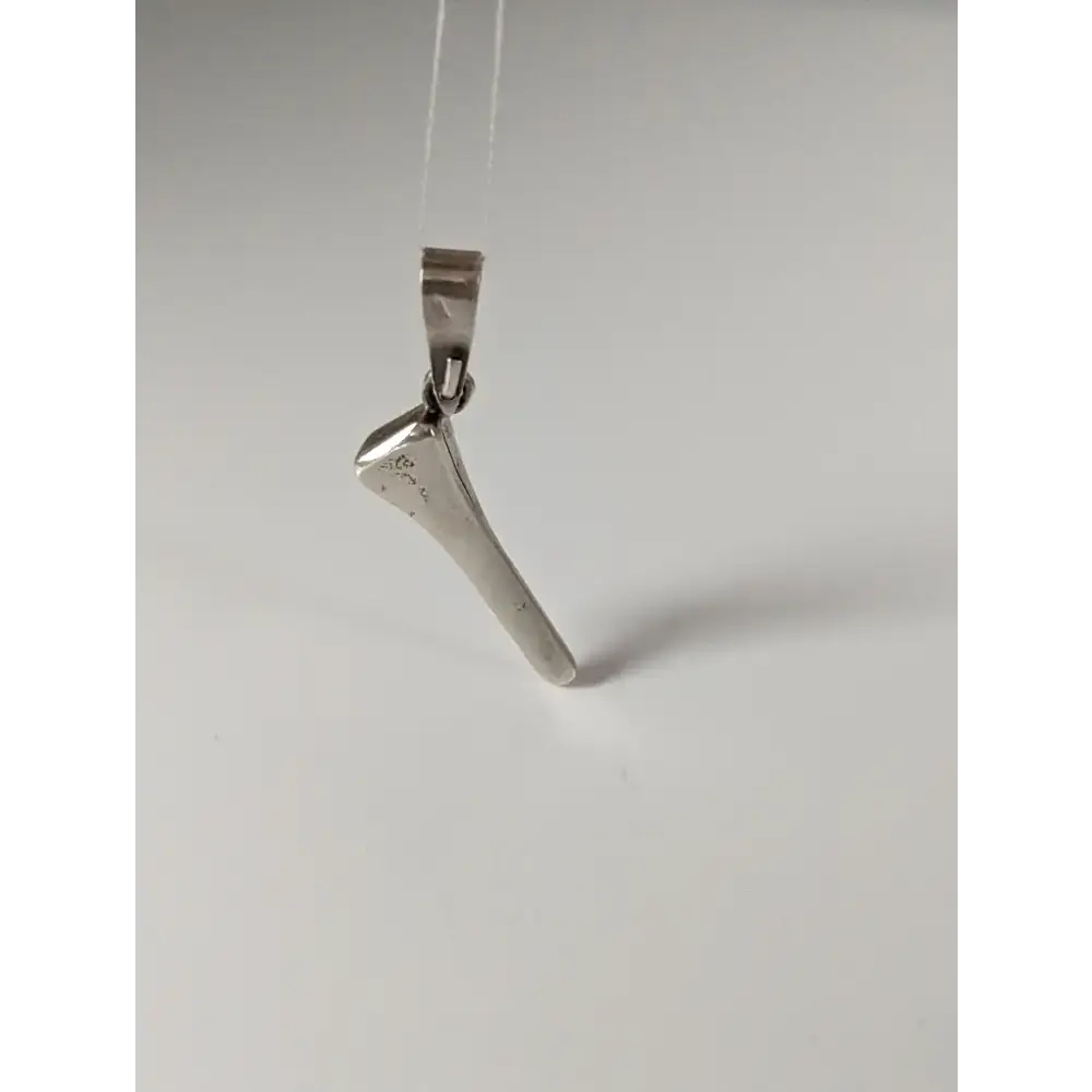 Silver Steed Horseshoe Nail Silver Pendant Pendant