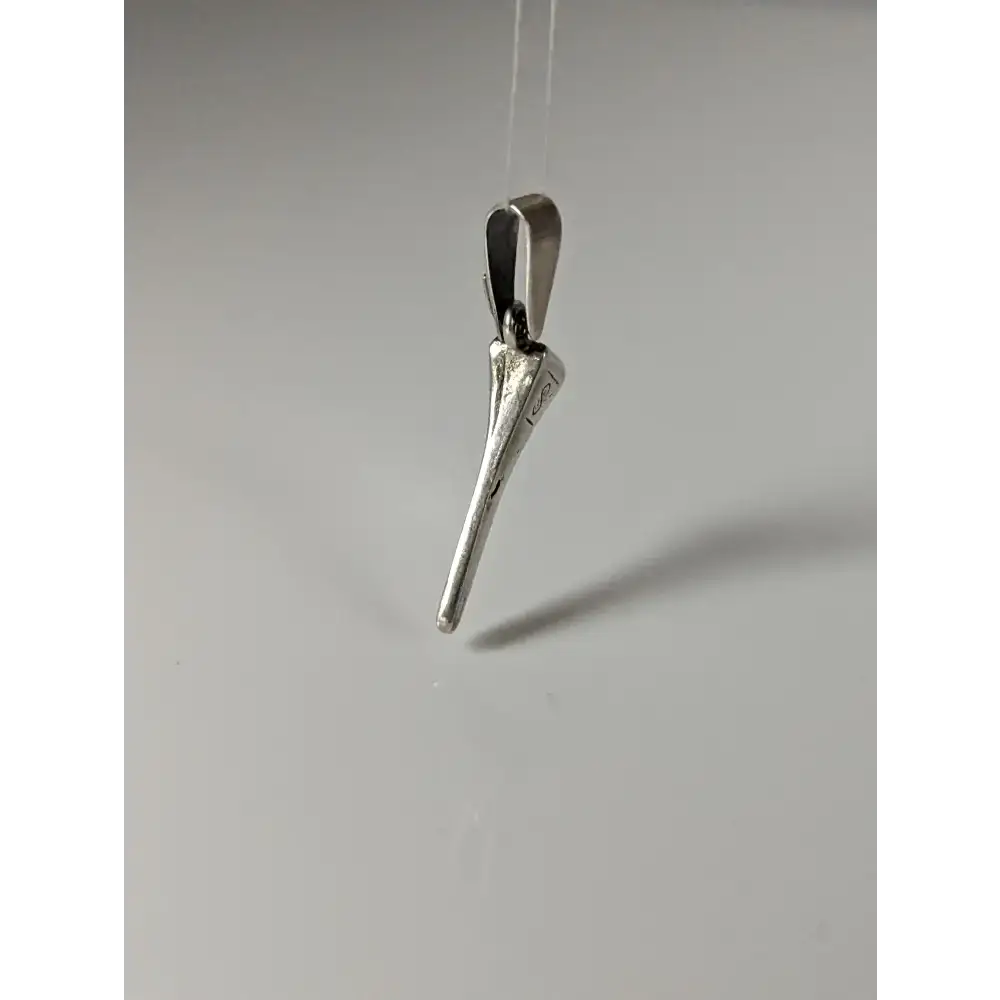 Silver Steed Horseshoe Nail Silver Pendant Pendant