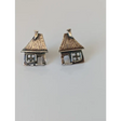 Silver Steed House Stud Earrings Earrings