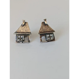 Silver Steed House Stud Earrings Earrings