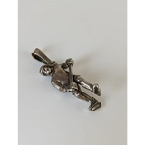 Silver Steed Ice Hockey Silver Pendant Pendant