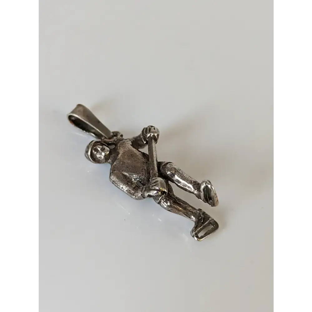 Silver Steed Ice Hockey Silver Pendant Pendant