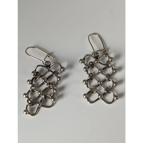 Silver Steed Infinity Chain Dropped Earrings Earrings