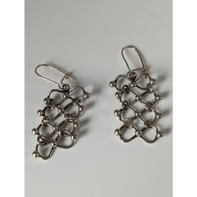 Silver Steed Infinity Chain Dropped Earrings Earrings