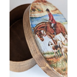 Silver Steed Jewellery Oval Boxes Hunting Miscellaneous