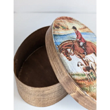 Silver Steed Jewellery Oval Boxes Hunting Miscellaneous