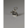 Silver Steed Jump Over a Stirrup, Stirrup & Jockey Silver Pendant Right Pendant