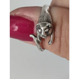 Silver Steed Jumping Cat Silver Ring R Rings