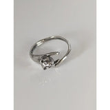 Silver steed jumping cat silver ring in detailed curled design made of shiny silver cat silver ring