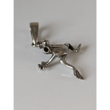 Silver Steed Jumping Frog Silver Pendant Pendant