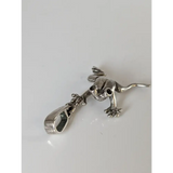 Silver Steed Jumping Frog Silver Pendant Pendant