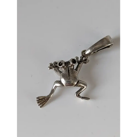 Silver Steed Jumping Frog Silver Pendant Pendant