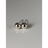 Silver Steed Large Ball Stud Earrings Earrings
