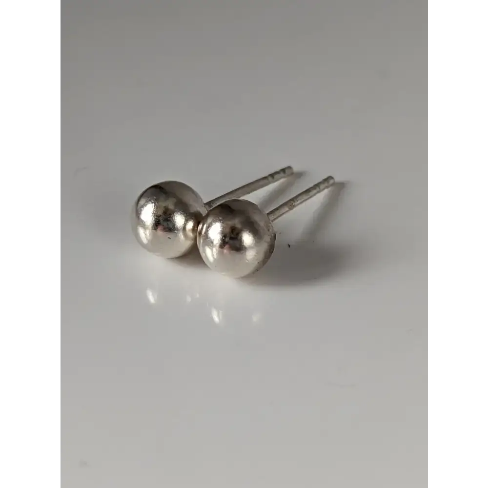 Silver Steed Large Ball Stud Earrings Earrings