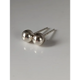 Silver Steed Large Ball Stud Earrings Earrings