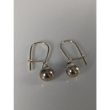 Silver Steed Large Balls Dropped Earrings Earrings