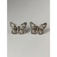 Silver Steed Large Butterfly Stud Earrings Earrings