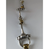 Silver Steed Large Two Tone Silver French Link Snaffle Bracelet Bracelets