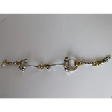 Silver Steed Large Two Tone Silver French Link Snaffle Bracelet Bracelets