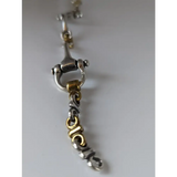 Silver Steed Large Two Tone Silver French Link Snaffle Bracelet Bracelets