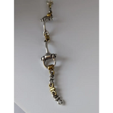 Silver Steed Large Two Tone Silver French Link Snaffle Bracelet Bracelets