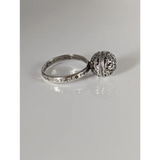 Silver Steed Large Unique Ball Handmade Silver Ring R Rings