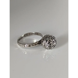 Silver Steed Large Unique Ball Handmade Silver Ring R Rings