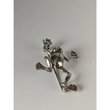 Silver Steed Leaping Frog Silver Brooch Brooches