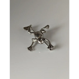 Silver Steed Leaping Frog Silver Brooch Brooches