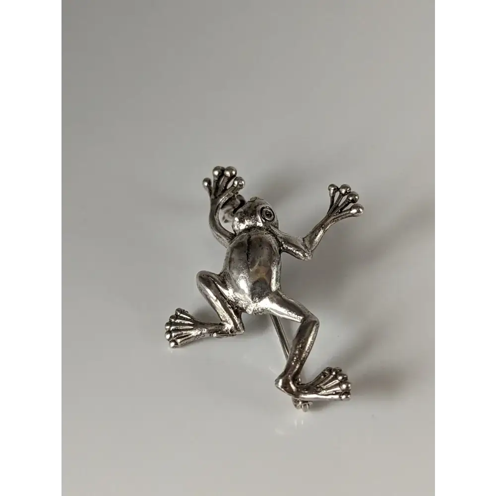 Silver Steed Leaping Frog Silver Brooch Brooches