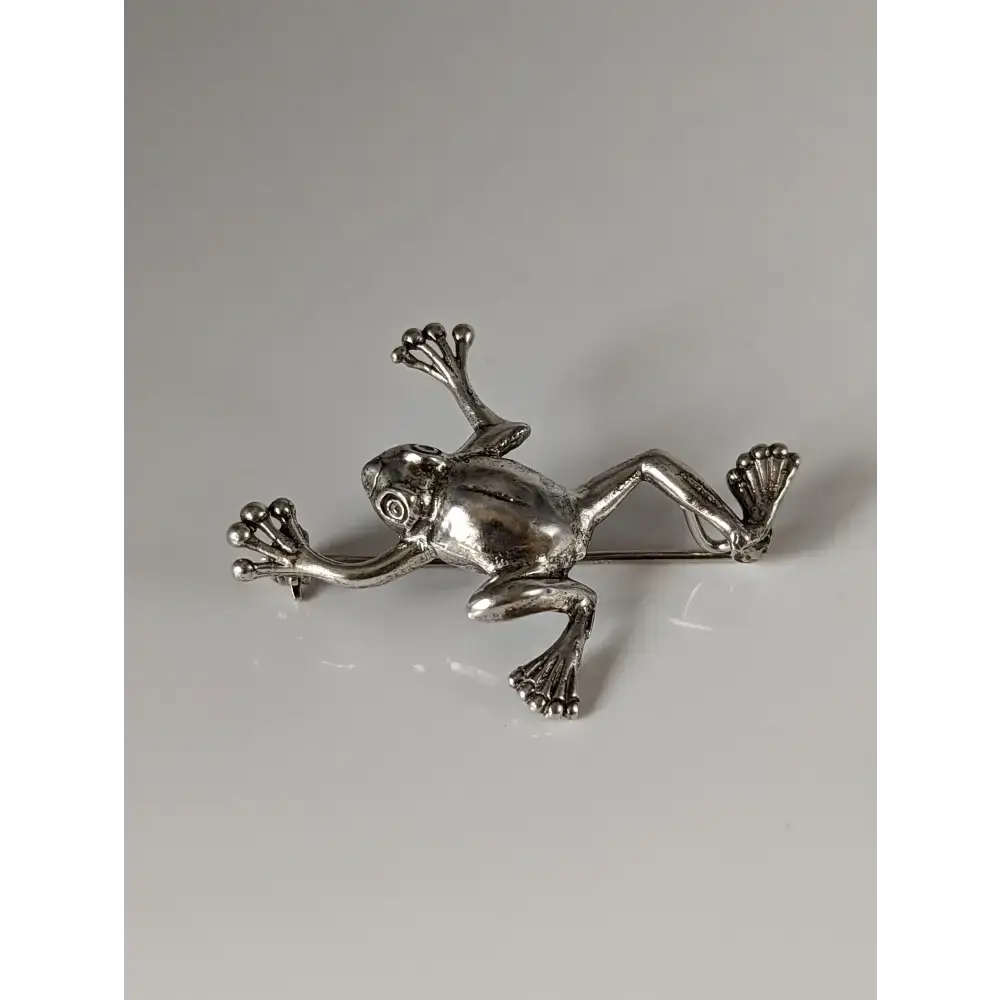 Silver Steed Leaping Frog Silver Brooch Brooches