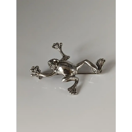 Silver Steed Leaping Frog Silver Brooch Brooches