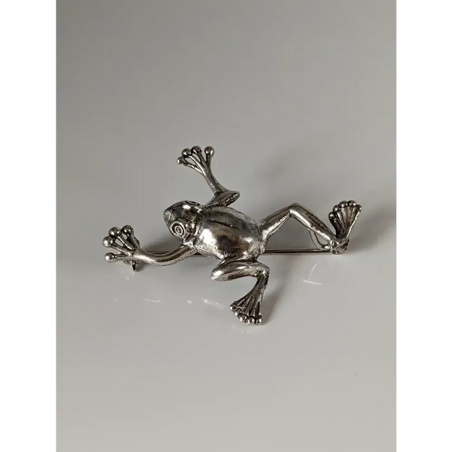 Silver Steed Leaping Frog Silver Brooch Brooches