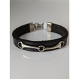 Silver Steed Leather Silver Snaffle Bracelet Small 19cm Bracelets