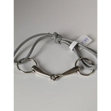 Silver Steed Leather Silver Snaffle Cord Bracelet Grey Bracelets