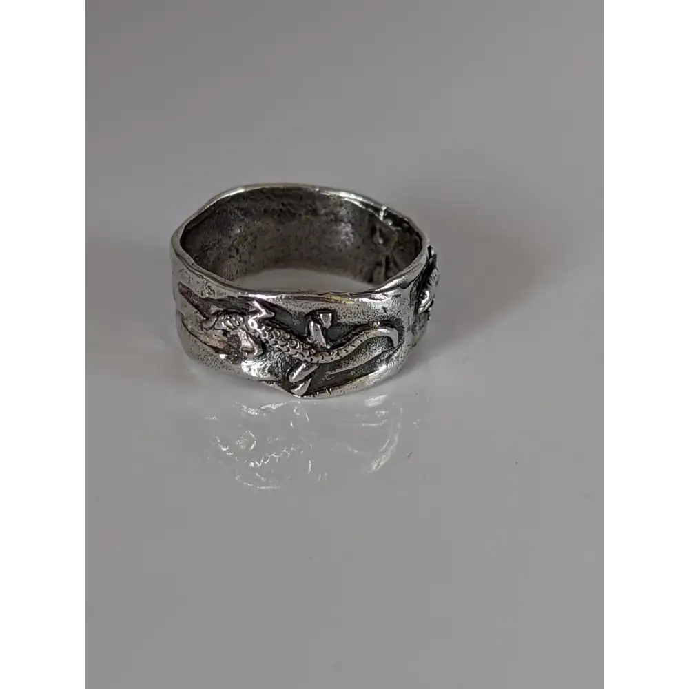 Silver Steed Lizard Band Q Rings