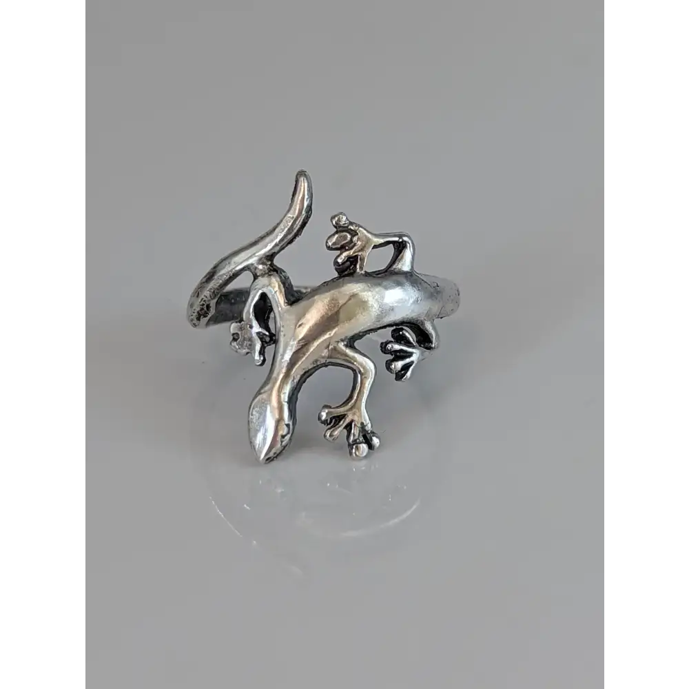 Silver Steed Lizard Ring Q Rings